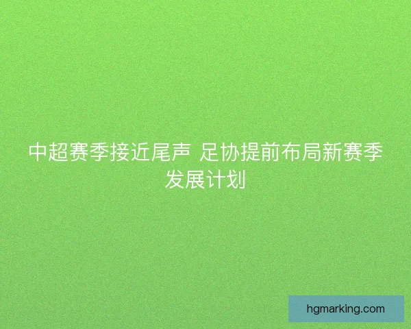 中超赛季接近尾声 足协提前布局新赛季发展计划